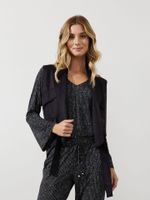 Colete Celina Malha Nobu Preto
