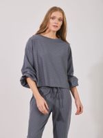 Blusa Lucy Malha Colonne Cinza