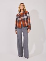 Calça Pantalona Ampla Malha Nobu Cinza