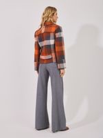 Calça Pantalona Ampla Malha Nobu Cinza