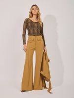 Calça Sandra Alfaiataria Cardiff Mascavo