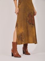 Vestido Rebeca Malha Fria Concreto Florido