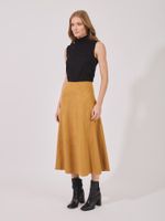 Blusa Gola Alta Fran Sem Manga Tricot Preto