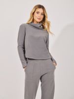 Blusa Malena Malha Cozy Cinza
