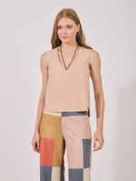Blusa Grazi Malha Nobu Areia Rose