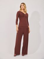 Blusa Eduarda Malha Fria Marrom
