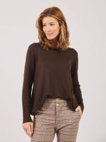 Blusa Any Tricot Café