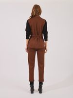 Calça Joana Malha Nobu Sepia