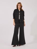 Camisa Lolla Maya Franja Preto
