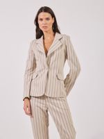 Blazer Megan Malha Tech Areia