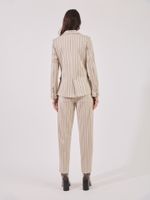 Blazer Megan Malha Tech Areia