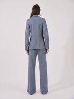 Blazer Megan Malha Tech Azul