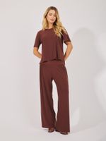 Camiseta Creta Malha Fria Marrom