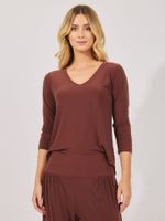 Blusa Heloisa Malha Fria Marrom