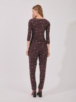 Blusa Deia Malha Fria Estampa Onça Clássica
