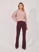 Calça Porto Malha Crepe Ameixa