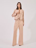 Jaqueta Marbela Malha Nobu Areia Rose