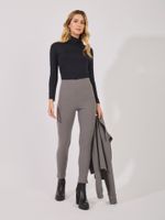 Calça Nani Malha Crepe Cinza