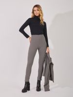 Calça Nani Malha Crepe Cinza