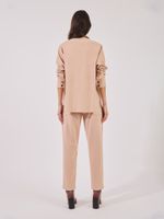 Calça Corine Malha Nobu Areia Rose