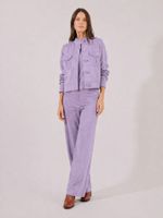 Jaqueta Anabela Malha Nobu Lavanda