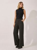 Calça Maxine Boca Reta Nordic Preppy Preto 