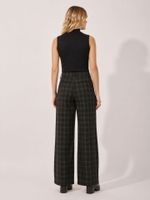 Calça Maxine Boca Reta Nordic Preppy Preto 