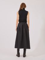Saia Carlota Nylon Preto