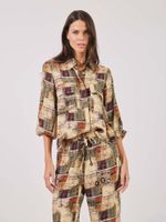 Camisa Memphis Viscose Estampa Colagem Sonora