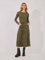 Vestido Samara Malha Fria Fendas Do Tempo 