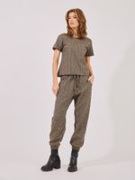Blusa Brenda Xadrez Julita Xadrez Caramelo