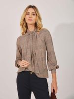 Blusa Margot Malha Fria Estampa Clássico Concreto