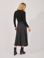 Saia Zoe Xadrez Julita Xadrez Preto