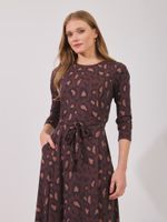 Vestido Samara Malha Fria Onça Classica