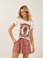 Camiseta Dijon Que A Mão Off White 