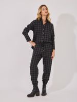 Camisa Dory Xadrez Julita Preto