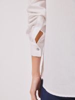Camisa Rose Algodão Briel Branco