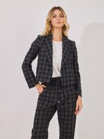 Blazer Monaco Xadrez Julita Xadrez Preto