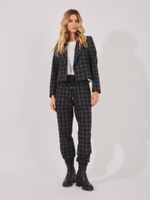 Blazer Monaco Xadrez Julita Xadrez Preto