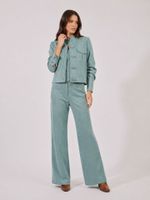 Calça Pantalona  Malha Nobu Azul