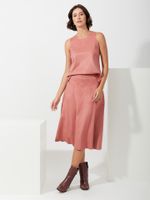 Saia Roberta Midi Malha Nobu Blush