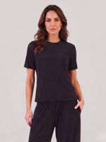 Camiseta Fabiana Malha Fria Preto