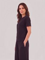 Camiseta Fabiana Malha Fria Preto