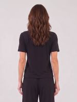 Camiseta Fabiana Malha Fria Preto