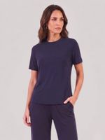 Camiseta Fabiana Malha Fria Marinho