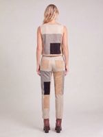 Calça Luciana Curta Malha Nobu Quadro