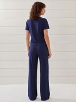 Calça Cléo Malha Fria Marinho