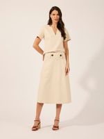 Blusa Rayla Malha Nobu Areia