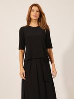 Blusa Fanny Malha Fria Preto