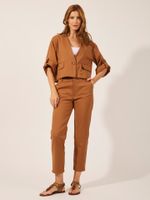 Calça Corine Cotton  Alfa Castanho